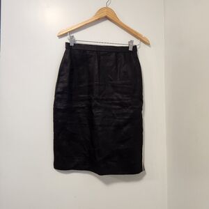 Vintage Escada By Margarertha Ley 100% Linen Skirt